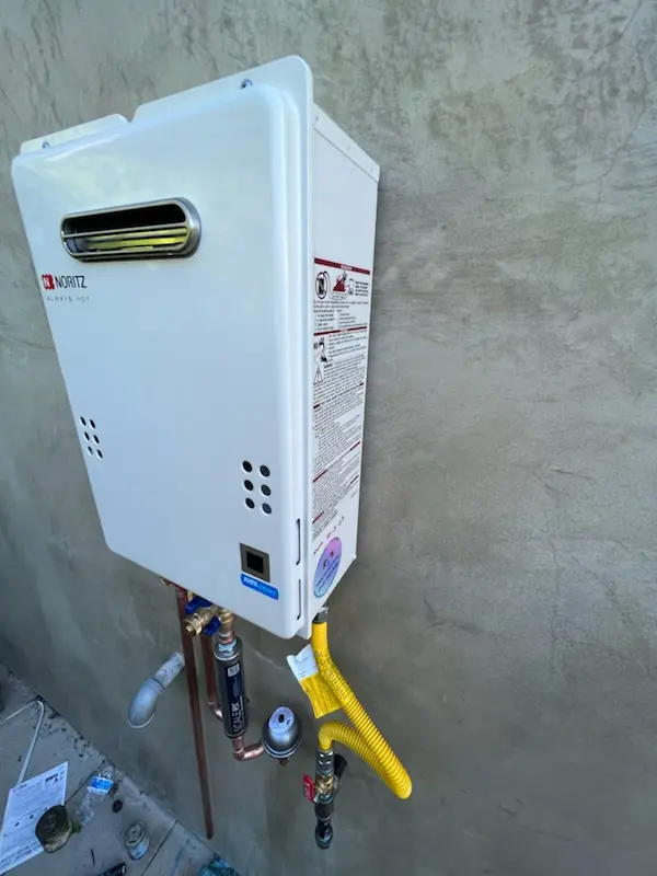 Tankless water heater installation for Homes Mills homes